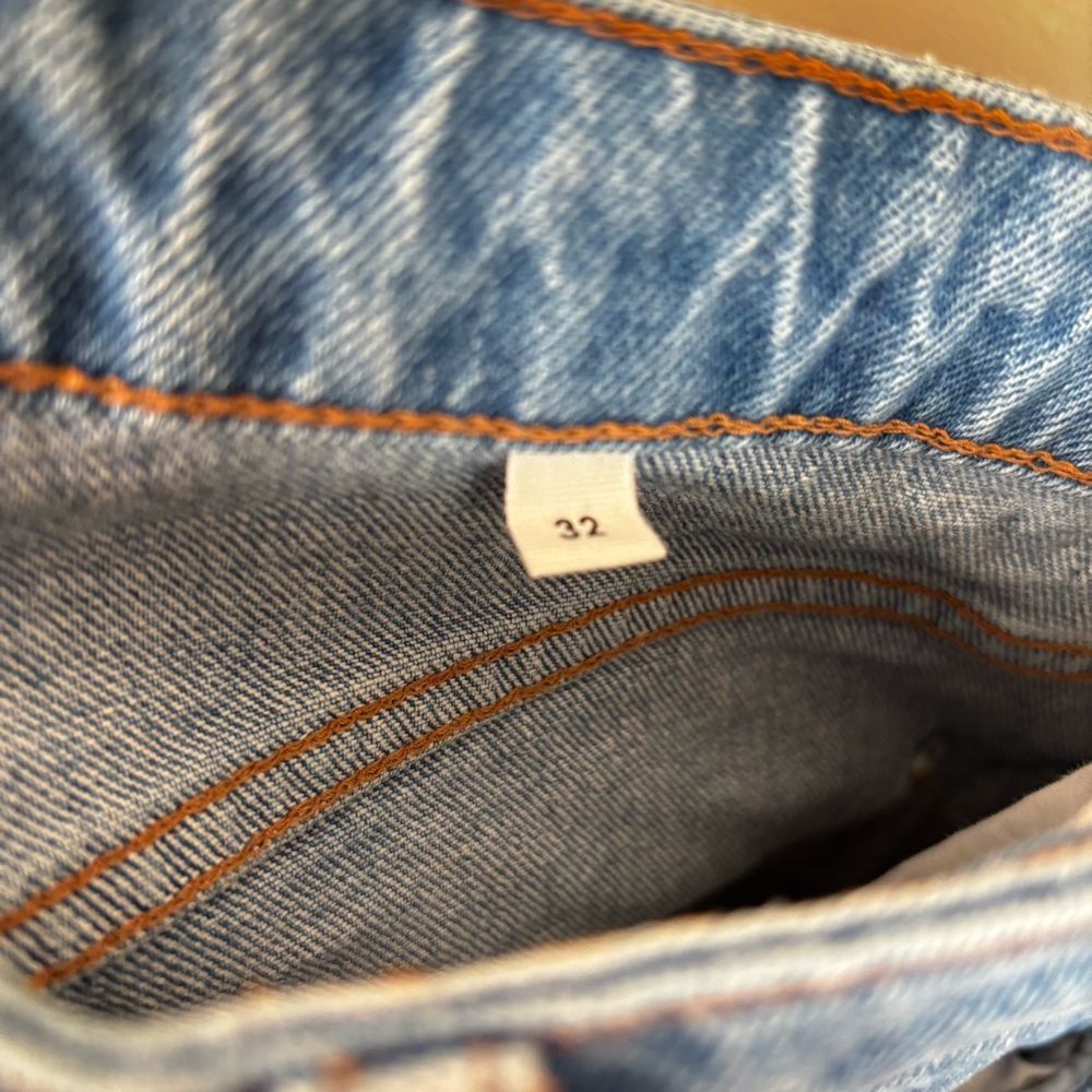 Denim Forum Rowan Super High Rise Straight Jean 32 32L - Picture 5 of 14